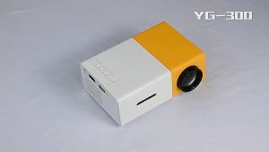 YG300 Projector screen/ Mini portable led Projector with HDMI USB TF Card AV for Home  Small Desktop Projector
