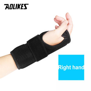 AOLIKES | AOLIKES 1PCS New Wrist Splints - Wrist Support Brace for Arthritis Tendonitis Night Sleep with Palm Cushion Pad Right Left Hand