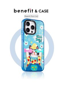 Fun Cat Eye Pattern Magnetic Phone Case Protective