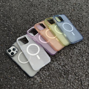 Ultra Cooling Magnetic Phone Case For iPhone 16 15 14 13 12 Pro Max For MagSafe Slim Shockproof Hard Back Cover For iPhone 16 Pro Max Non Slip Heat Dissipation Protection Casing