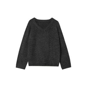 CHACHASTU | Áo Sweater Cổ Tròn Đầy ấm Của Pháp
