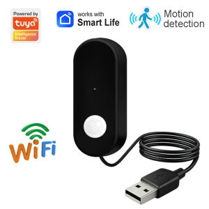 WiFi PIR Infrared Sensor Works With Tuya Human Motion Detector Home Security Anti-theft Devices APP Remote Control Support Alexa