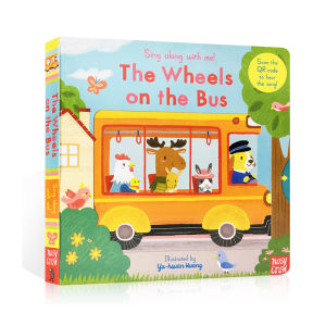 milumilu The Wheels on The Bus Sing Along with Me Board Book English Activity Picture Book for Kids