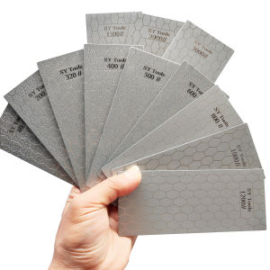 หินลับคมลวดลายรังผึ้งเพชร 1 ชุด - เครื่องมือครัวมีดบดเหมาะสําหรับการลับคมที่รวดเร็วและแม่นยํา