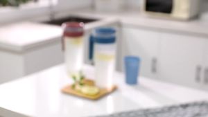 Candy Online High Capacity Pitcher Set 1000ML Kettle With 4 Cups Heat Resistant Cold Water Jug Set