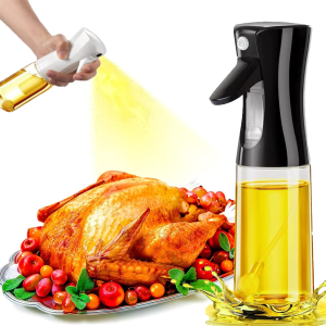 ขวดสเปรย์ปลอดสาร BPA 1 ขวด เหมาะสำหรับทำอาหาร พร้อมหัวฉีดที่แม่นยำ เหมาะสำหรับหม้อทอดไร้น้ำมัน การอบ การปิ้งย่าง และดูแลเส้นผม