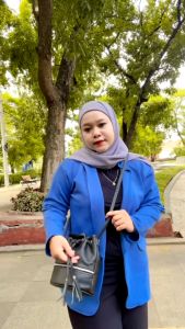 Tas Fashion Serut Rumbai Kulit Sintetis Selempang Wanita murah / CewekTali Panjang slingbag kerut