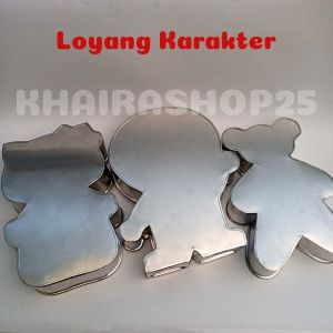 Loyang Kue Karakter Bentuk Doraemon, Hello Kitty & Tedy Bear