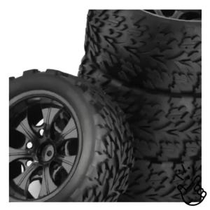 4pcs 118MM 1/10 RC Car Tire Tyre Wheel Foam Inserts 12mm Hex for Traxxas Arrma Redcat HSP HPI Flux Tamiya Kyosho Truck Buggy