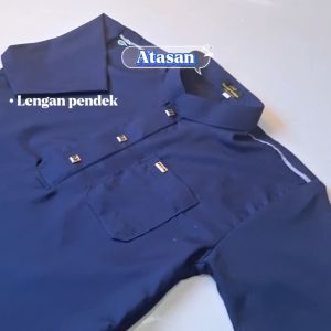 ZIDAN setelan baju koko muslim anak laki-laki terbaru lengan pendek bahan katun premium nyaman dan adem