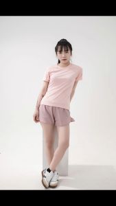 Áo thun thể thao nữ tập gym yoga chất thun lạnh chính phẩm thấm hút mồ hôi thoải mái vận động