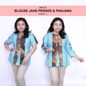 Atasan Batik Jumbo Wanita & Blouse Big Size Wanita Kerja