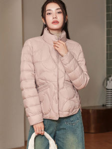 NVSHENJI | Womens Short Puffer Jacket Lightweight Fashionable White Duck Down Outerwear Winter 2025 New Style Commute Korean Version