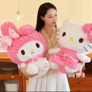ตุ๊กตา Sanrio Rose ตุ๊กตาเมโลดี้ โรส ของเล่นอนิเมะ Kello Kitty ตุ๊กตาการ์ตูน หมอนเด็ก ของขวัญวันเกิด