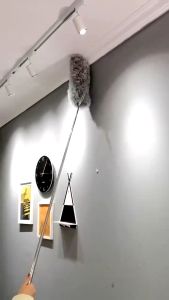 Kemoceng Microfiber 280cm Tarik Tekuk Panjang Alat Pembersih Langit-Langit Rumah Bulu Microfiber