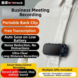 NINTAUS | Professional High-Definition Noise-Reducing Dictation Recorder with Text Conversion Large Capacity