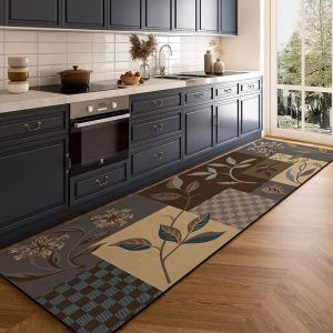 Thảm Trải Sàn Da PVC Cao Cấp VIKAMA American Light Luxury - Chống Trơn Trượt Chống Dầu Và Nước Dễ Lau Chùi Dùng Cho Nhà Bếp Trong Nhà.