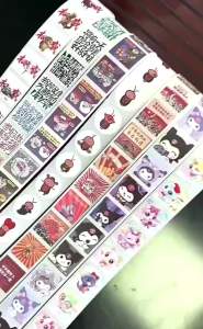 500pcs/roll Spring Cherry Blossom Round Seal Roll Stickers - Adhesive Flower Decor for Journal/Gifts - Reward Labels