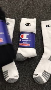 Tất vớ Cham-Pi-on cổ cao thể thao nam nữ hàng xuất dư xịn VNXK chất cotton đi êm chân thấm hút mồ hôi