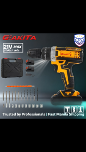 GEAKITA Impact Cordless Drill Hand Drill 2 Battery 1 Charger Battery Screwdriver Set 9996