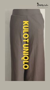 Celana Kulot Panjang Jumbo Bahan Uniqlo Pattern All Size - Queens Fashion
