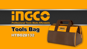 INGCO 13 Inch Tool Bag Organizer with Wide Mouth Water-proof Multi-use Tool Tote Bag HTBG281328