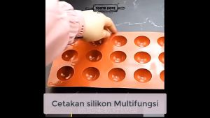 Cetakan silikon bulat diameter 28cm 2.6cm DOME 35 24 Cetakan kue es batu coklat puding jelly