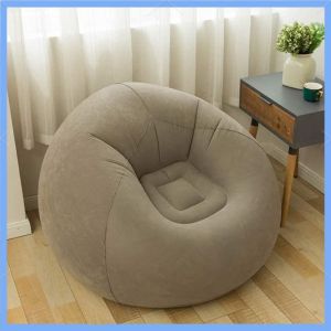 HULULU 4Color Lazy Sofa Lazy Inflatable Sofa Tatami Bed Chairs Thickened PVC Lounger Small Sofa Bed Inflatable Folding Portable Washable