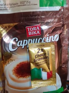 Kopi Torabika Cappuccinno Granule Renceng Isi 10x25gr