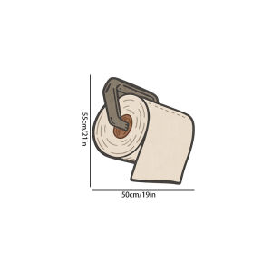 VIKAMA Funky Toilet Paper Doormat: Non-Slip Soft and Warm—Perfect for Entryways Hallways Bathrooms and Home Decor
