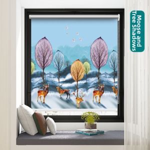 Easy-install Full Blackout Roll-up Curtain