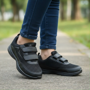 ZIGMA sepatu sekolah anak laki laki Perempuan sneakers hitam polos 30 - 37 SOL INJECT ANTI JEBOL
