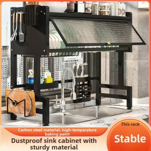 Dustproof and Draining Dish Rack