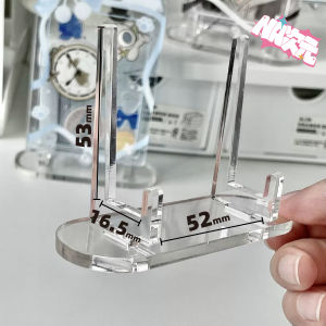 Acrylic Desktop Game Card Holder Stand Base Universal Brick Frame Small Card Display Showcase Plastic Tray Underplate