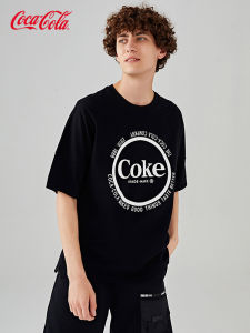 Coca-Cola | Áo Thun Dễ Thương Phong Cách Đơn Giản Mỏng Rộng Cho Đôi