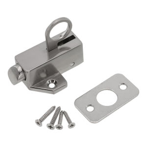 Push-Pull Latch Bolt Self-Spring Door Bolt Lock Aluminum Alloy Automatic Latch Lock Window Security Latch Gate Lock Hardware
