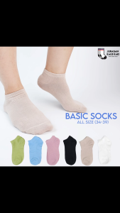 Kaos Kaki Wanita Pendek Semata Kaki Polos