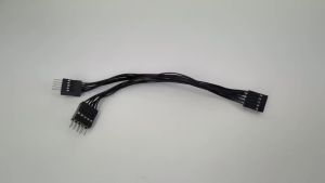 USB 9Pin Extension Splitter Cable 1 to 2 Motherboard Adapter USB2.0 9PIN Dual 9PIN Cord Interface Hub for PC Computer Cable