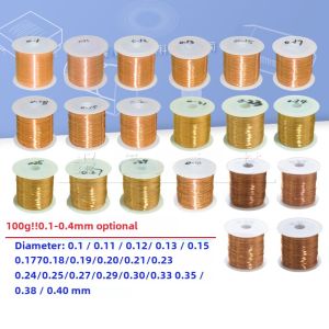Polyurethane Painted Wire QA-1 Copper Diameter 0.30-1.5MM Scratch-Free Straight Welding 1 Roll 100 Grams Electrical Motor Parts
