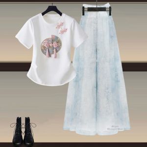 YNY | Traditional Chinese Style Suit Modified Hanfu Button Shirt Loose Trousers Slim Fit