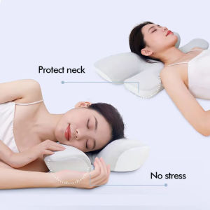 Butterfly-Shaped Memory Foam Pillow for Side Sleepers Soft Comfortable Cervical Support Non-Pressure on Face And Ears Deep Sleep