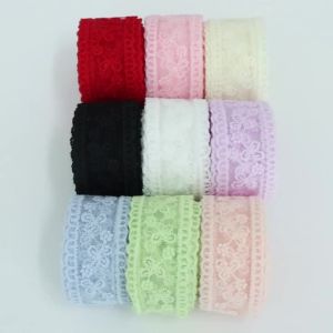 5Yards 4cm Lace Embroidery Ribbons Hollow Floral Lace Trim For DIY For Wedding Party DIY Bouquet Gifts Packaging Decoration