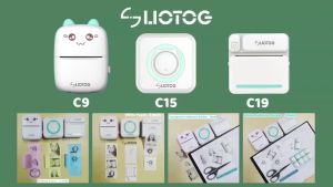 LIOTOG Wireless Bluetooth Mini Portable Pocket Thermal Printer Paper Photo Pocket Thermal Printer 57mm Printing Machine for Business Office Work【Manila Stock】