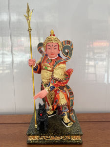 WANGJIXIANG | Home Worship Statue of Erlang Shen and His Celestial Hound
