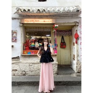 La Chapelle | Elegant Flowing Chiffon A-Line Skirt