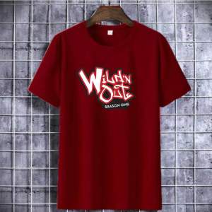 Kaos Distro Pria Lengan Pendek Motif Tulisan Wild Out Kaos oblong Murah