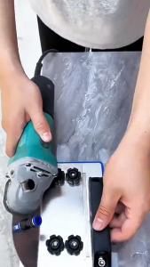 Angle Grinder Stand For Tile 45° Chamfer Cutting Adjustable Angle Grinder Bracket Compatible UN Degree Tile Chamfering Tool