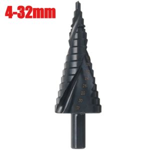 Bộ Mũi Khoan Bước Cobalt HSS 4-32mm Đến 4-20mm 4-12mm Thép Tốc Độ Cao Hình Tam Giác Xoắn Ốc Để Khoan Kim Loại