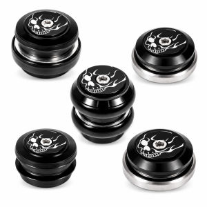CNCLOL Bicycle Headset Sealed Bearings Steering Box for MTB Road Bike 34mm 44mm 55mm 56mm Aluminum Cycling Accessory Part