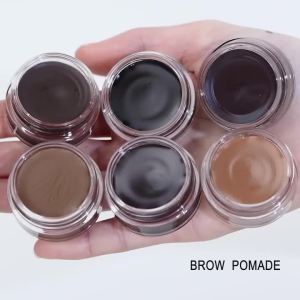 Lakerain Brow Pomade with Dual-Ended Brush Long-Lasting Waterproof Sweatproof Natural Smooth Eyebrow Brow Pencil Makeup